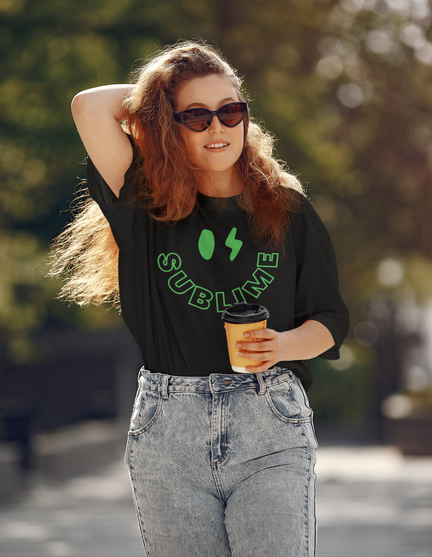 Oversized Tee Green - Unisex