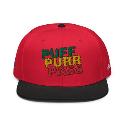 Snapback Hat - PUFF PURR PASS