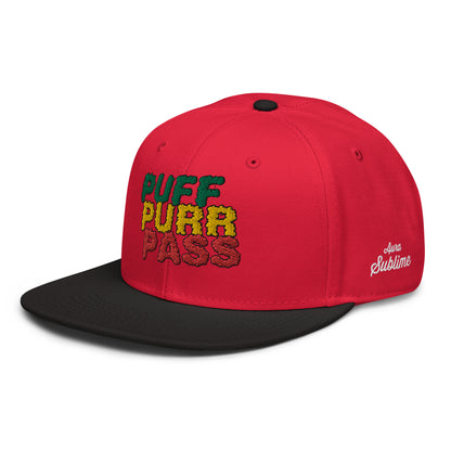 Snapback Hat - PUFF PURR PASS