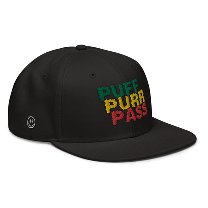 Snapback Hat - PUFF PURR PASS