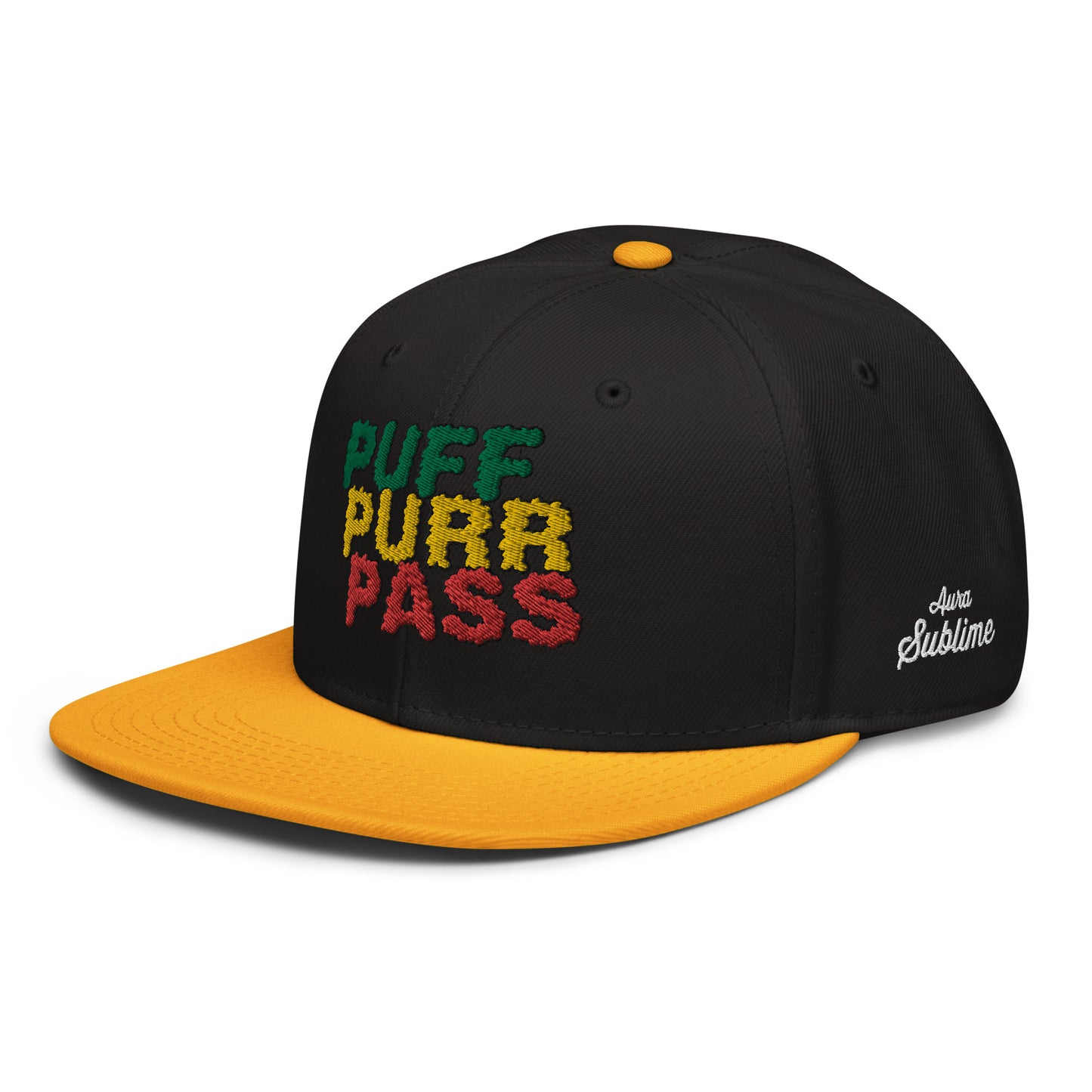 Snapback Hat - PUFF PURR PASS