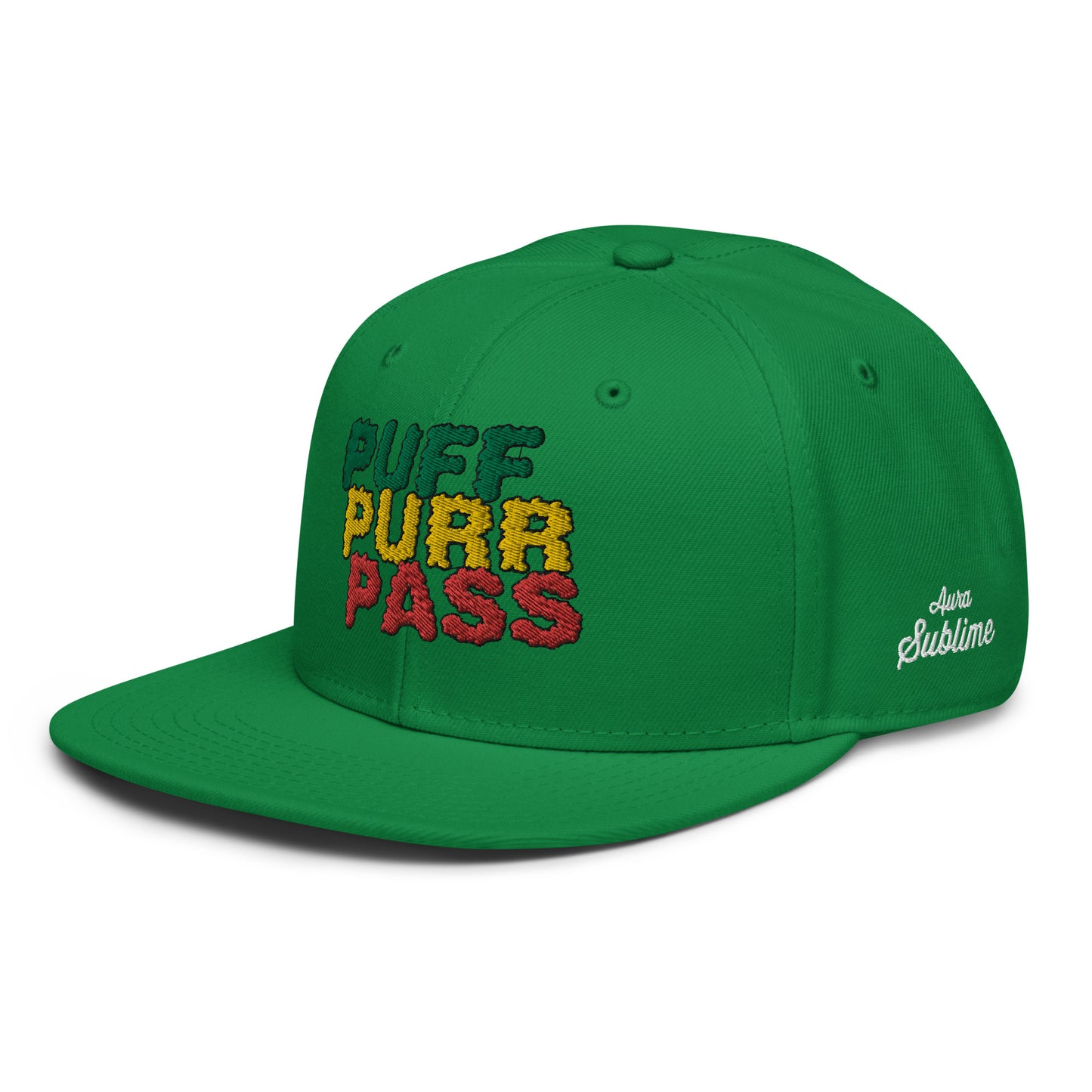 Snapback Hat - PUFF PURR PASS