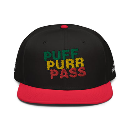 Snapback Hat - PUFF PURR PASS