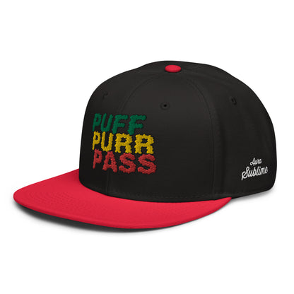 Snapback Hat - PUFF PURR PASS