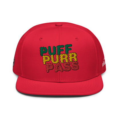 Snapback Hat - PUFF PURR PASS