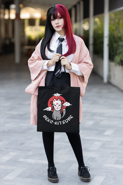 Tote Bags Kitsune Neko