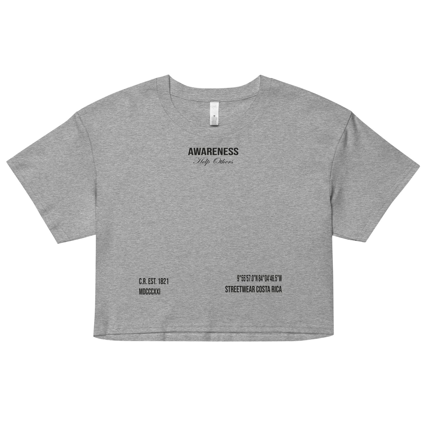 Crop Top - AWARENESS - Drop Fundamentals 2.0 - 180 GSM