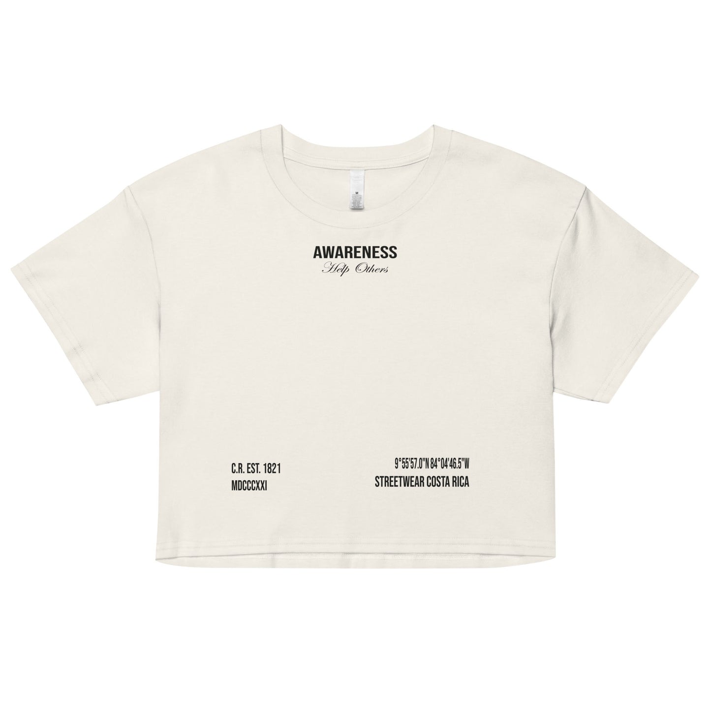 Crop Top - AWARENESS - Drop Fundamentals 2.0 - 180 GSM