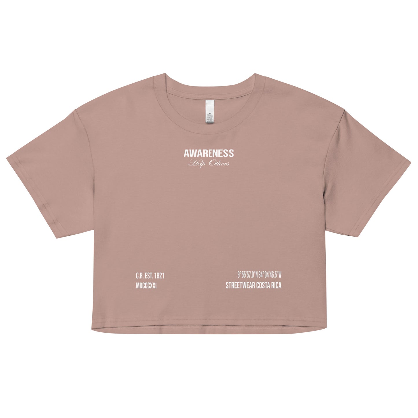 Crop Top - AWARENESS - Drop Fundamentals 2.0 - 180 GSM