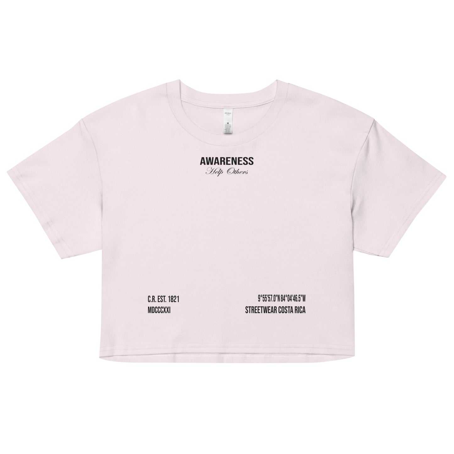 Crop Top - AWARENESS - Drop Fundamentals 2.0 - 180 GSM